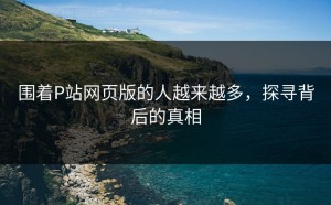 围着P站网页版的人越来越多，探寻背后的真相