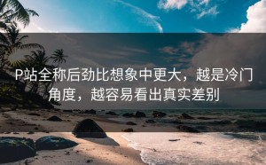 P站全称后劲比想象中更大，越是冷门角度，越容易看出真实差别
